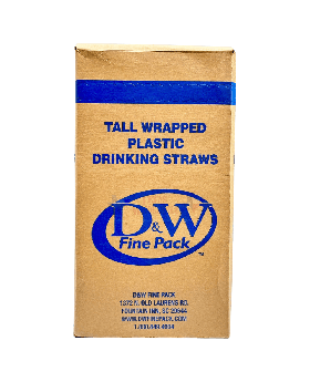 STRAWS JUMBO WRAPPED 500PC 4CT