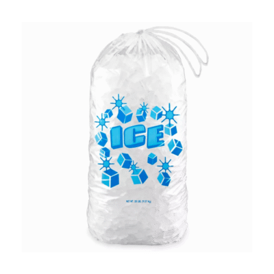 BAGS 20 LBS ICE WITH STRING 250C